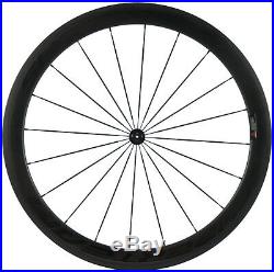 Superteam Road Bike Wheels 50mm Carbon Fiber Wheelset Clincher Bicycle Wheelset