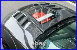Transparent Dry Carbon Fiber Engine Hood Bonnet Cover For Ford Mustang 2016-2021