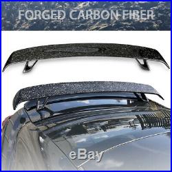 Universal Fitment Rear Trunk Lip Wing Forged Carbon Fiber CF