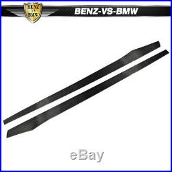 Universal Fits Most Car 77.5 Inch Side Skirt Extension Flat Bottom Line Lip CF