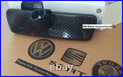 VW Golf MK4 GTI R32 Black Rear View Mirror Carbon Fibre Style Genuine New OEM VW
