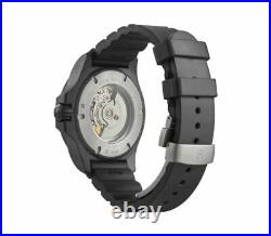 Victorinox I. N. O. X Carbon Mechanical Black Dial Rubber Band Men's Watch 241866.1