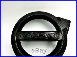 Volvo XC90 Black Carbon Fiber Front Grille Emblem OEM Badge Logo S90 V90 XC40