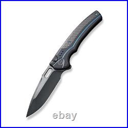 WE Knives Exciton Button Lock 22038A-2 Black Titanium Carbon Fiber 1/205 Knife