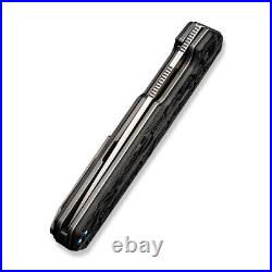 WE Knives Navo Liner Lock 22026-2 Black Rose Carbon Fiber CPM-20CV Pocket Knife