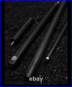 YFEN 57 3/4 Black Technolog Carbon Fiber Billiard Pool Cue Stick 10.5mm Set